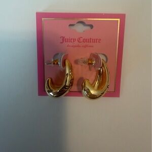 Juicy Couture Gold Curved Earrings